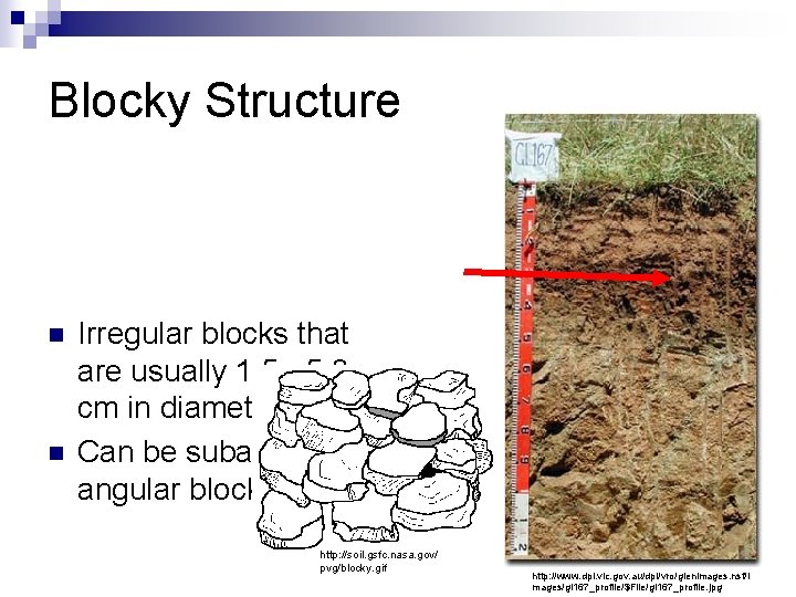 Blocky Structure n n Irregular blocks that are usually 1. 5 - 5. 0