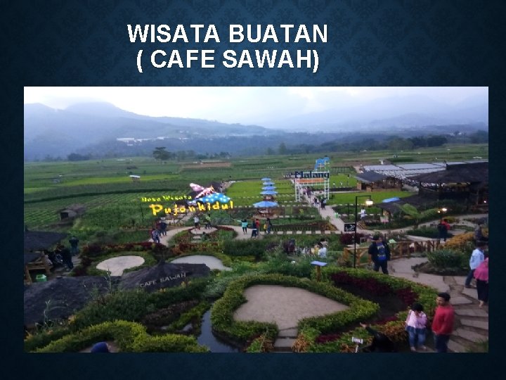 WISATA BUATAN ( CAFE SAWAH) 