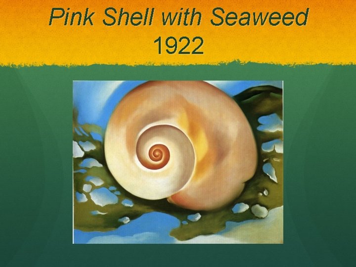 Pink Shell with Seaweed 1922 