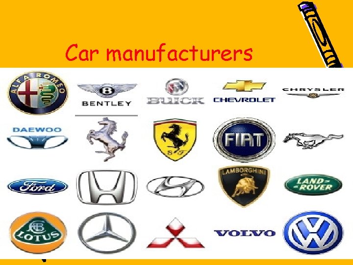 Car manufacturers 