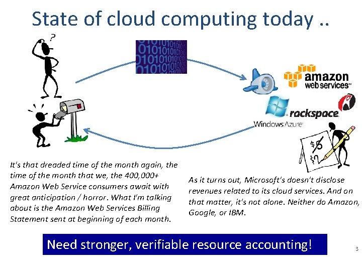 State of cloud computing today. . It's that dreaded time of the month again,