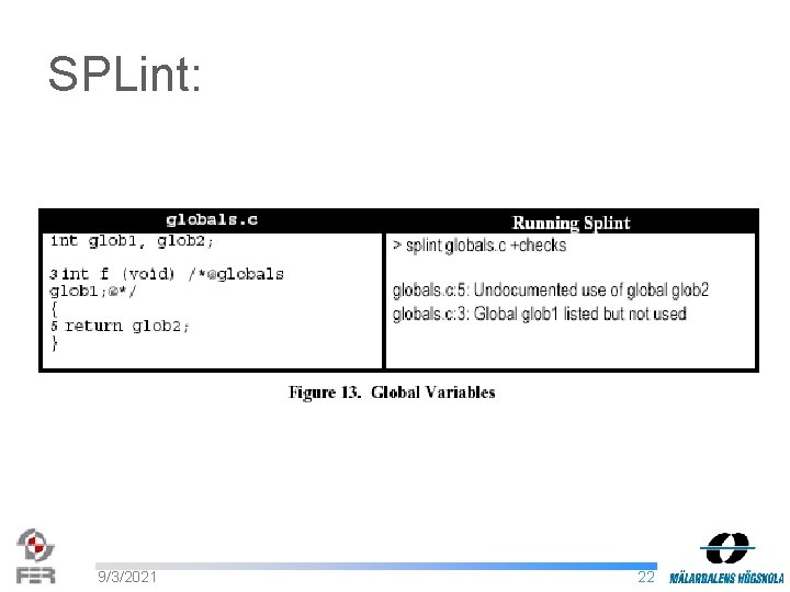 SPLint: 9/3/2021 22 