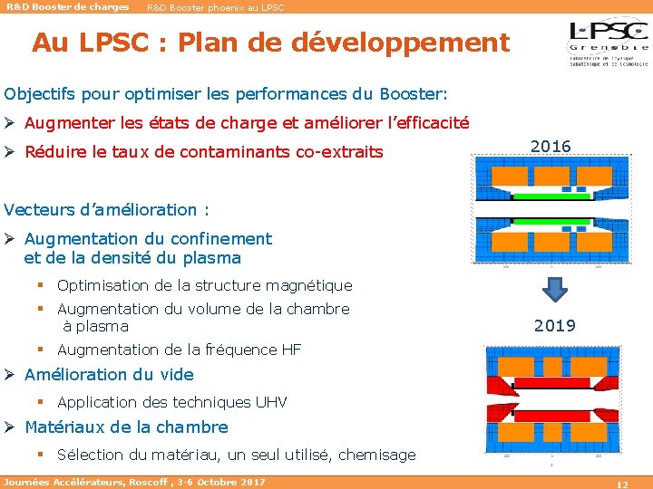R&D Booster de charges R&D Booster phoenix au LPSC Au LPSC : Plan de