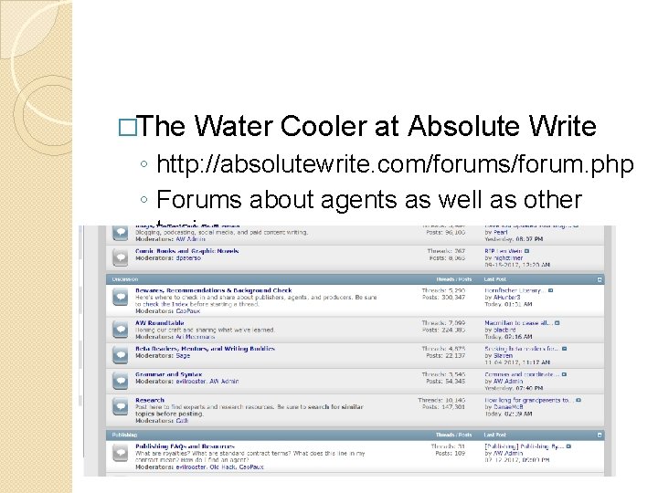 Absolute Write Water Cooler