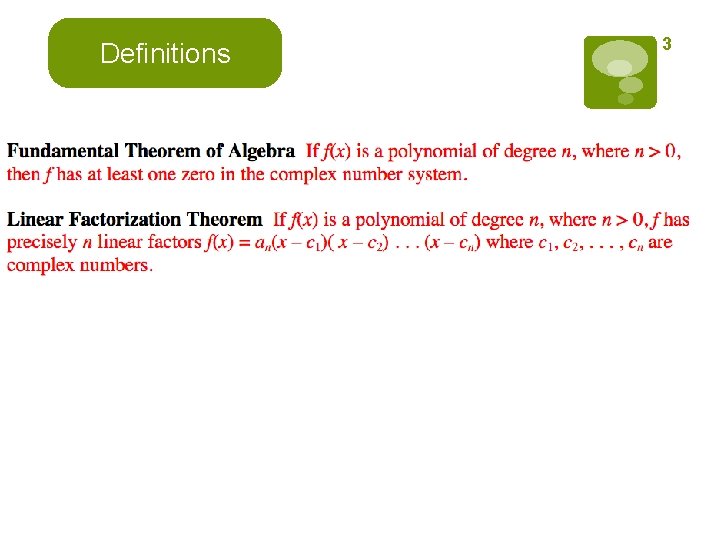 Definitions 3 Definitions 3