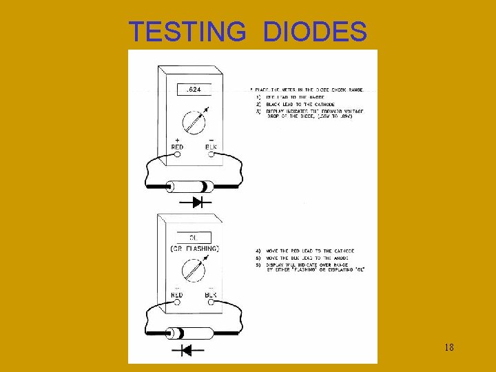 TESTING DIODES 18 