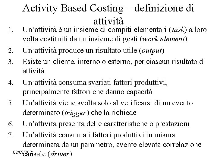 LACTIVITY BASED COSTING IN PRATICA UNA GUIDA ALLIMPLEMENTAZIONE ATTRAVERSO ESEMPI ED APPLICAZIONI PDF visual data 4