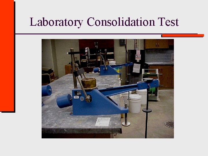 Laboratory Consolidation Test 