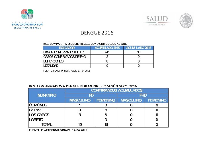 DENGUE 2016 