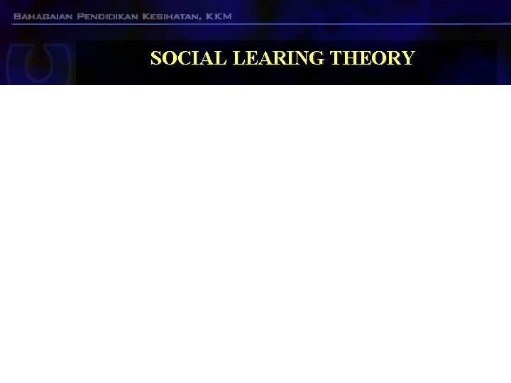 SOCIAL LEARING THEORY SOCIAL LEARING THEORY