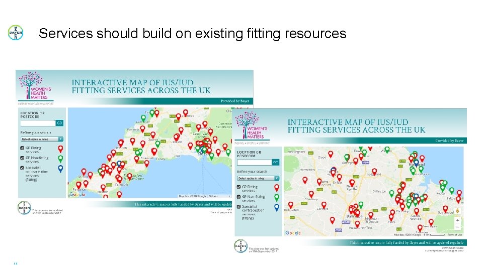 Services should build on existing fitting resources 11 