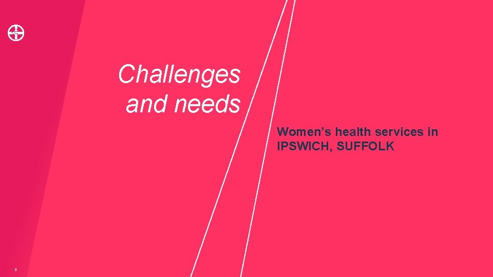 Challenges and needs Women’s health services in IPSWICH, SUFFOLK 3 