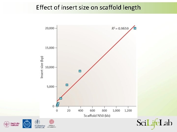 Effect of insert size on scaffold length 