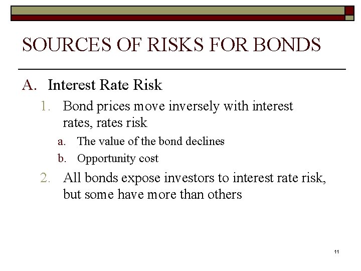 Unit 7 Chapter 10 Bond Prices and Yields