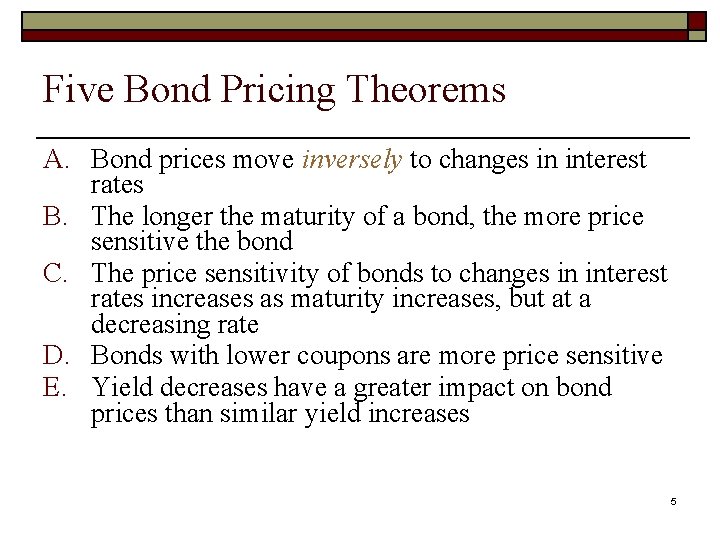 Unit 7 Chapter 10 Bond Prices and Yields