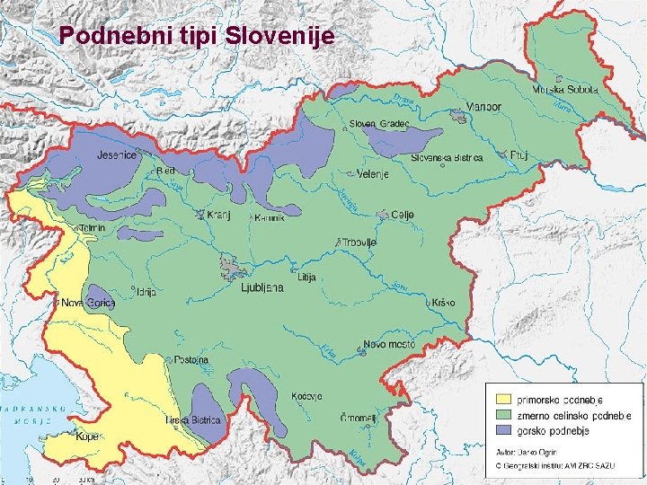Podnebni tipi Slovenije 