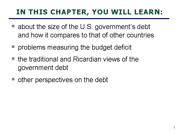 IN THIS CHAPTER, YOU WILL LEARN: § about the size of the U. S.