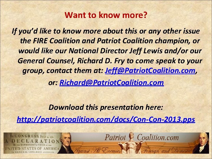 Want to know more? If you’d like to know more about this or any