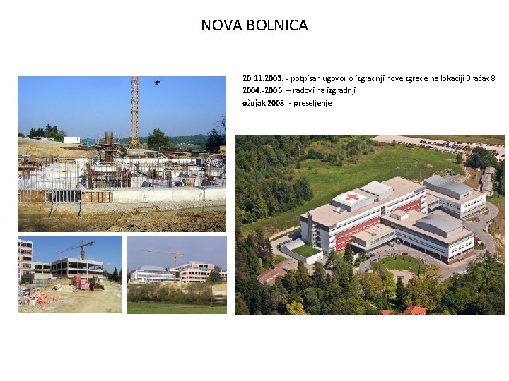 NOVA BOLNICA 20. 11. 2003. - potpisan ugovor o izgradnji nove zgrade na lokaciji