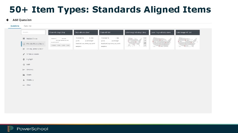 50+ Item Types: Standards Aligned Items 