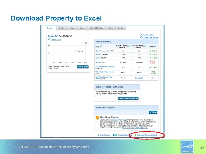 Download Property to Excel 25 
