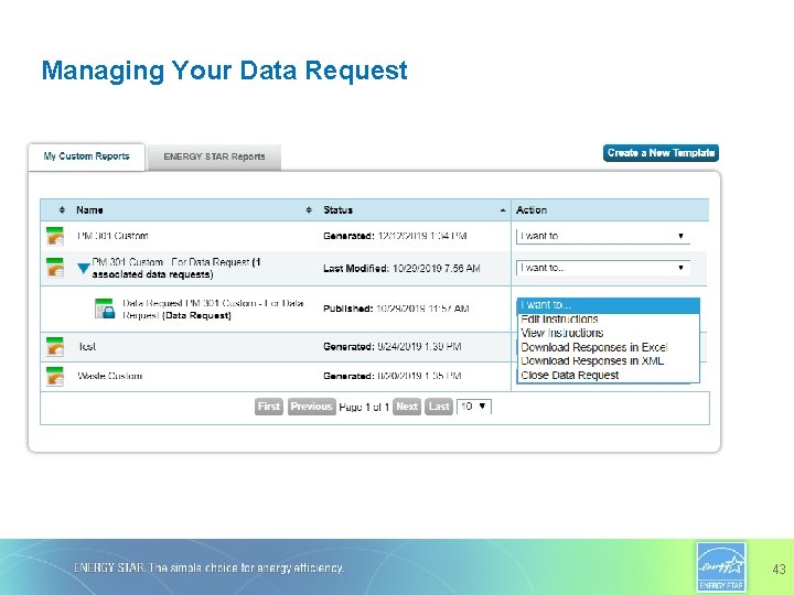 Managing Your Data Request 43 