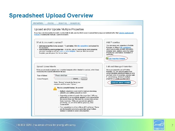 Spreadsheet Upload Overview 7 