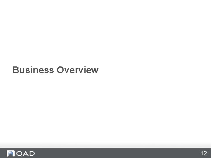 Business Overview 12 