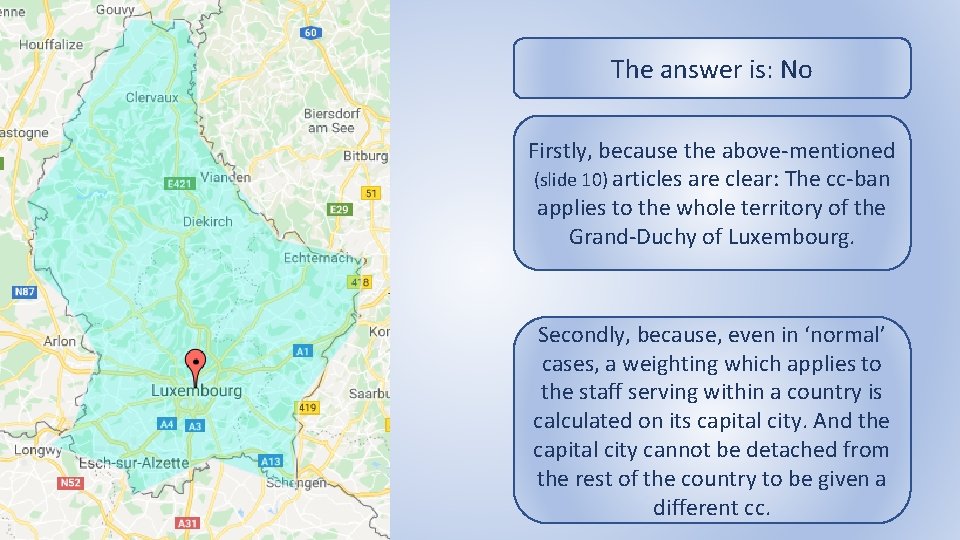 The answer is: No Firstly, because the above-mentioned (slide 10) articles are clear: The