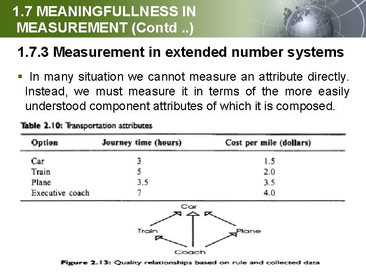 1. 7 MEANINGFULLNESS IN MEASUREMENT (Contd. . ) 1. 7. 3 Measurement in extended