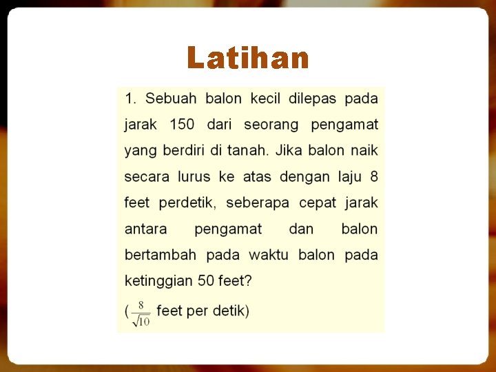 Latihan 