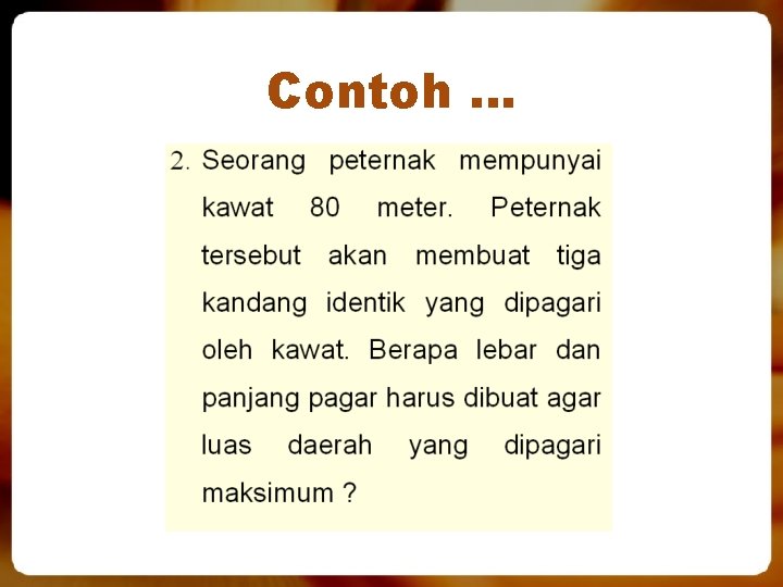 Contoh … 