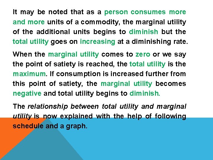 It may be noted that as a person consumes more and more units of
