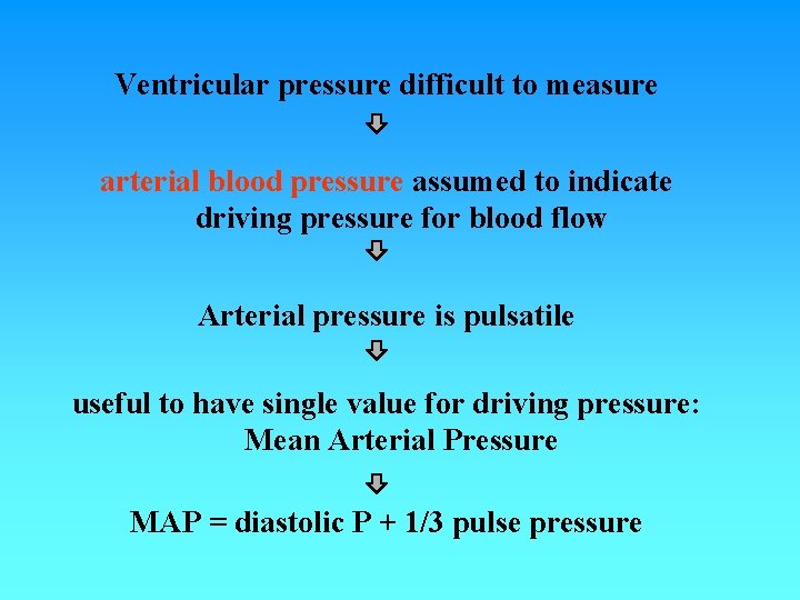 Ventricular pressure difficult to measure arterial blood pressure assumed to indicate driving pressure for Ventricular pressure difficult to measure arterial blood pressure assumed to indicate driving pressure for