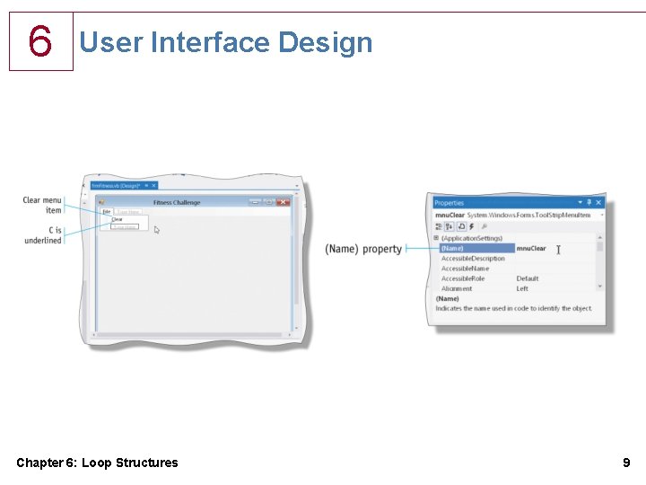 6 User Interface Design Chapter 6: Loop Structures 9 6 User Interface Design Chapter 6: Loop Structures 9