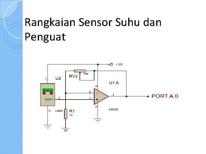 Rangkaian Sensor Suhu dan Penguat 