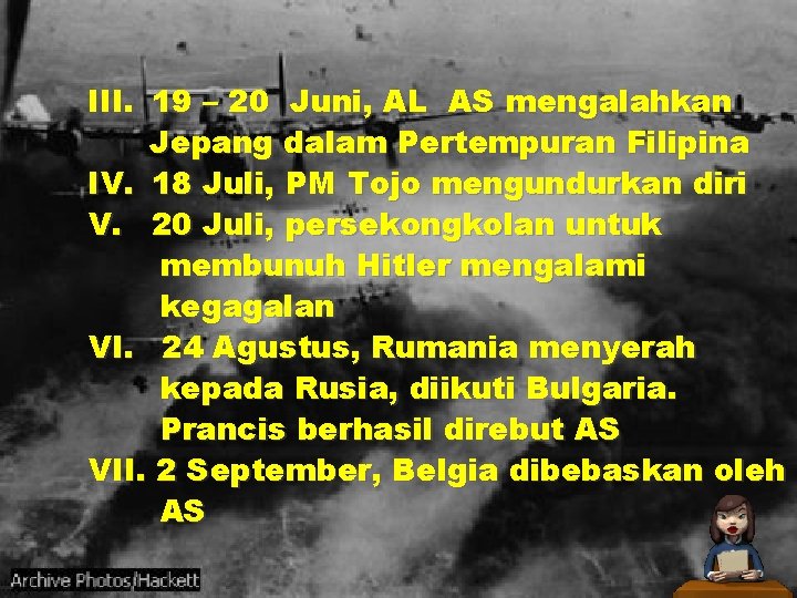 III. 19 – 20 Juni, AL AS mengalahkan Jepang dalam Pertempuran Filipina IV. 18