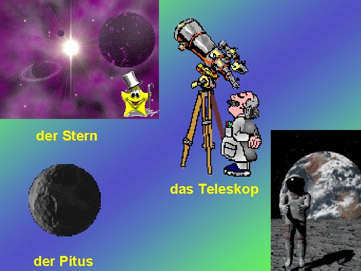 der Stern das Teleskop der Pitus 