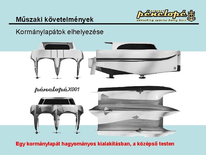 Műszaki követelmények Kormánylapátok elhelyezése Egy kormánylapát hagyományos kialakításban, a középső testen Műszaki követelmények Kormánylapátok elhelyezése Egy kormánylapát hagyományos kialakításban, a középső testen