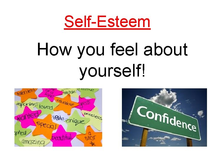 Self-Esteem How you feel about yourself! 