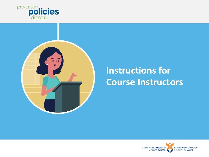 Instructions for Course Instructors 