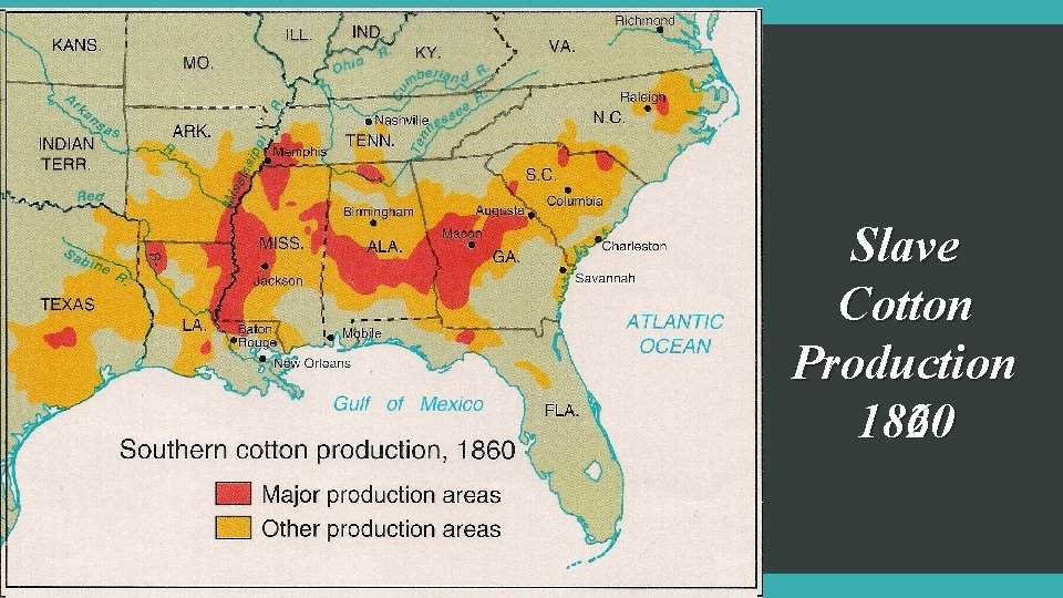 Slave Cotton Production 1820 1860 