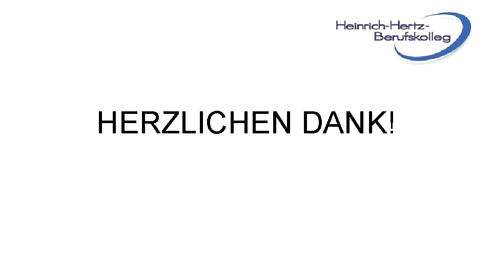 HERZLICHEN DANK! 