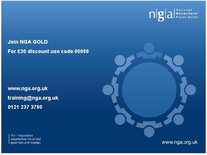 Join NGA GOLD For £ 30 discount use code 00086 www. nga. org. uk