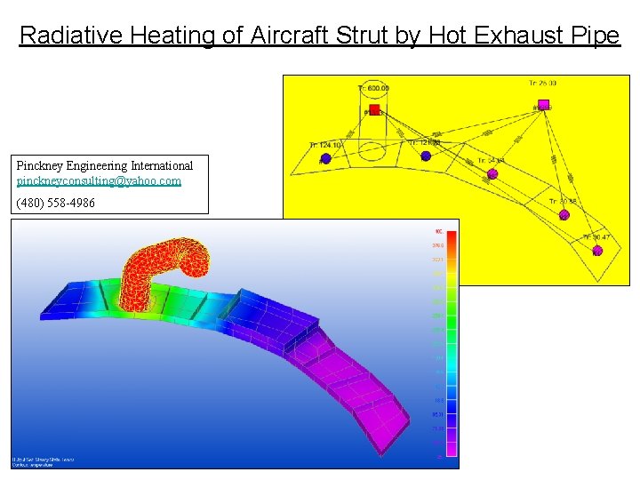Radiative Heating of Aircraft Strut by Hot Exhaust Pipe Pinckney Engineering International pinckneyconsulting@yahoo. com