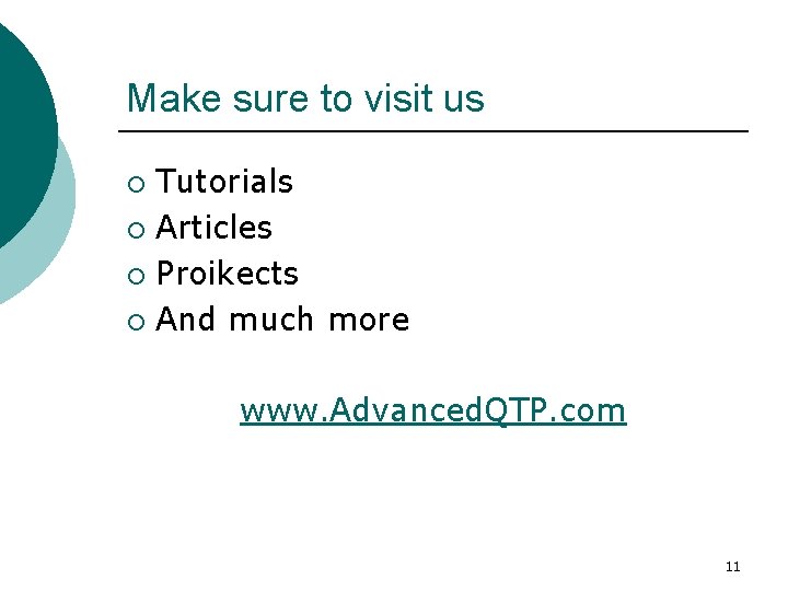 Make sure to visit us Tutorials ¡ Articles ¡ Proikects ¡ And much more