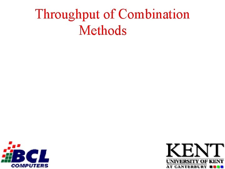 Throughput of Combination Methods 