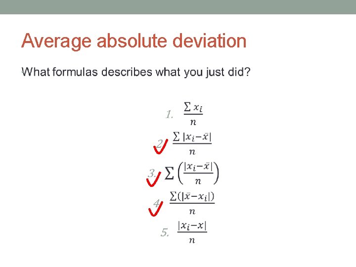 Last lecture summary Mode Distribution Five numbers summary