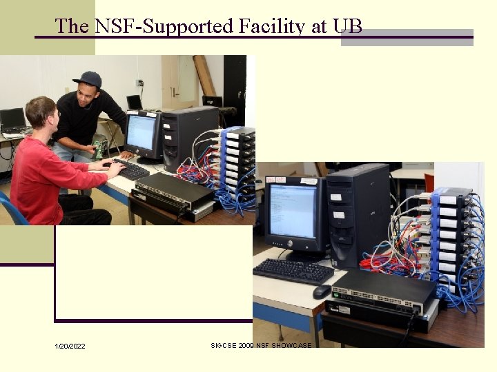 The NSF-Supported Facility at UB 1/20/2022 SIGCSE 2009 NSF SHOWCASE 17 