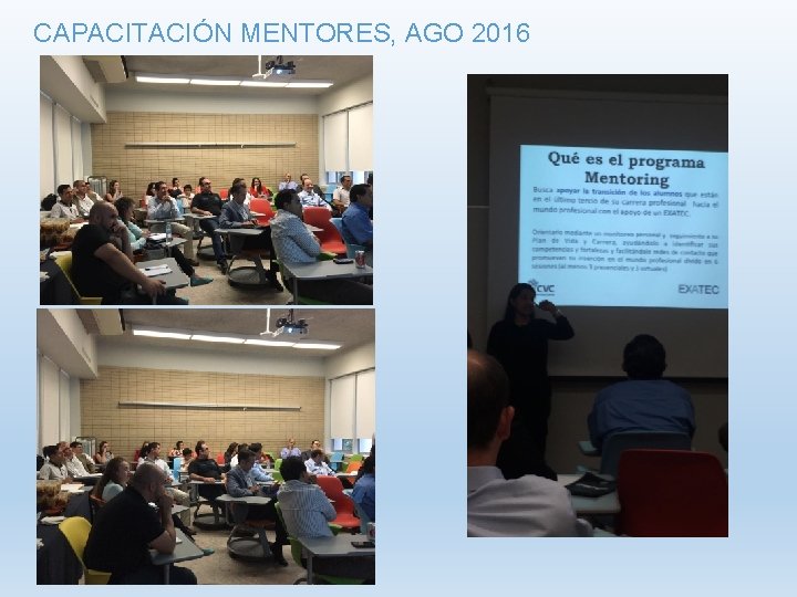 CAPACITACIÓN MENTORES, AGO 2016 